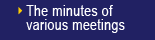 The minutes of various meetings